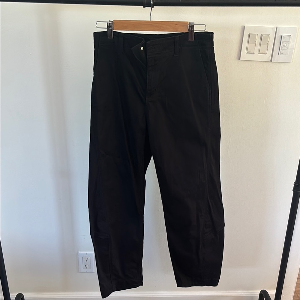 Black Straight Leg Pants with Relaxed Fit